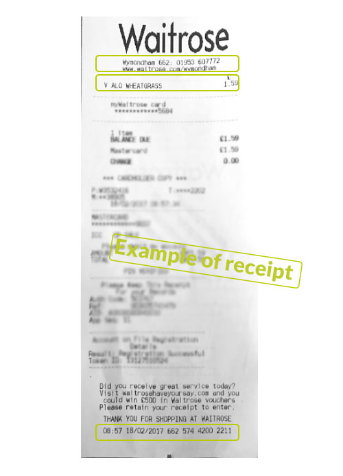 receipt waitrose